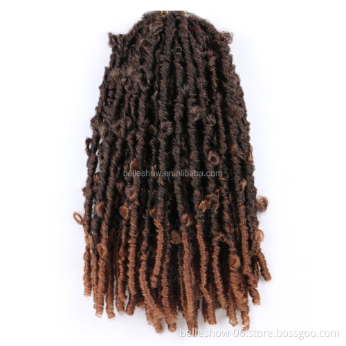Hot sell  New Trendy African Hairstyle Beautiful Butterfly faux Locs Crochet Braiding butterfly locs